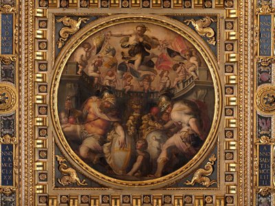 Alegorias dos Bairros de Santo Spirito e Santa Croce de Giorgio Vasari