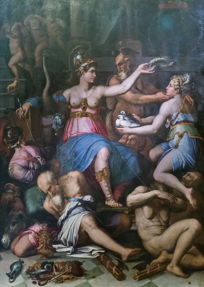 Alegoria da Justiça, a Verdade e os Vícios de Giorgio Vasari