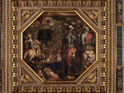 Batalha de Marciano in Val di Chiana de Giorgio Vasari