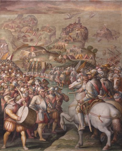 Captação de Porto Ercole, 1568-1570 de Giorgio Vasari