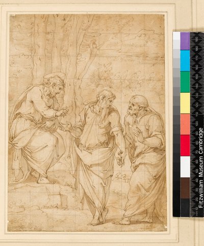 Cristo nomeando Pedro seu sucessor, 1500-1599 de Giorgio Vasari