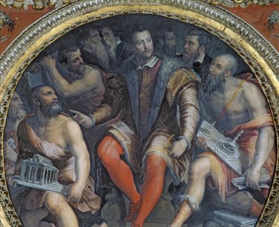 Cosimo I e seus artistas, da Sala di Cosimo I (ver também 274610) de Giorgio Vasari
