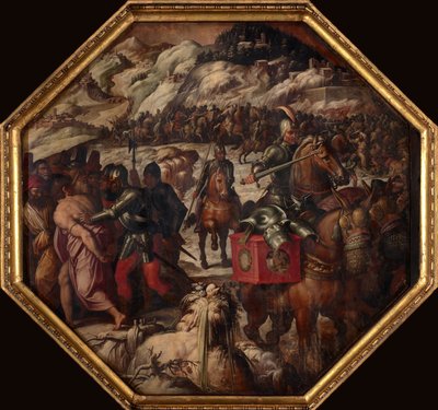 Derrota dos venezianos em Casentino, 1563-1565 de Giorgio Vasari