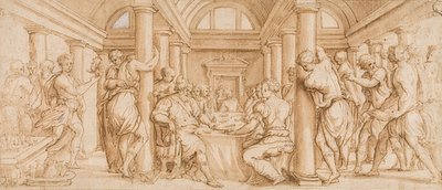Festa de casamento de Ester e Ahasverus de Giorgio Vasari