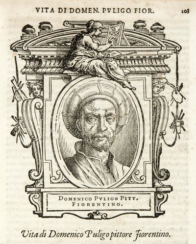 Milão, Biblioteca Braidense, Vite de piv excellent, Giorgio Vasari 1568, Domenico Puligo de Giorgio Vasari