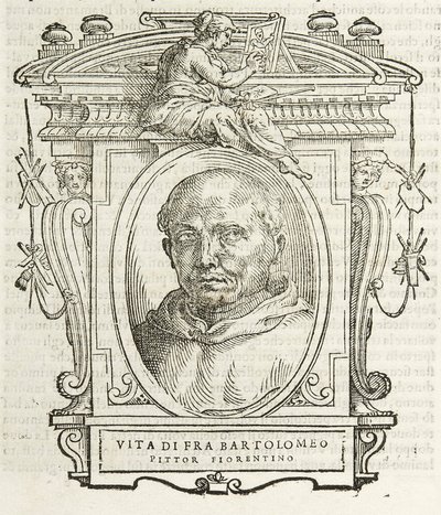 Milão, Biblioteca Braidense, Vite de piv excellent, Giorgio Vasari 1568, Fra Bartolomeo chamado Baccio della Porta de Giorgio Vasari