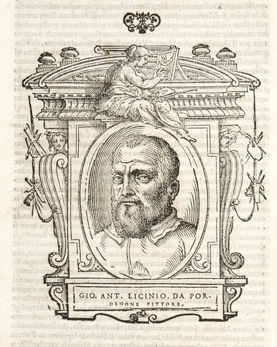 Milão, Biblioteca Braidense, Vite de piv excellent, Giorgio Vasari 1568, Giovanni Antonio Licinio de Giorgio Vasari