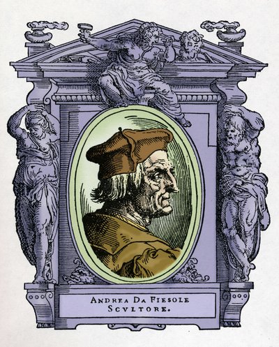 Retrato de ANDREA DA FIESOLE (Andrea Ferrucci de Giorgio Vasari