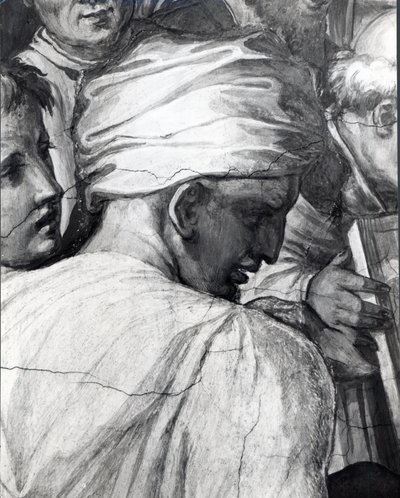 Retrato de Luca della Robbia na Sala de Cosimo il Vecchio de Giorgio Vasari