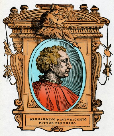 Retrato de Pinturicchio (Bernardino di Betto Bardi de Giorgio Vasari