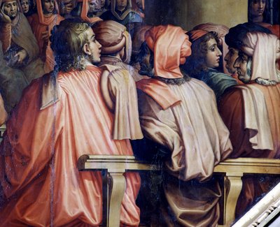 Oração de Antonio Giacomini pela Batalha de Pisa de Giorgio Vasari