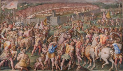 A invasão da fortaleza de Stampace em Pisa, 1568-1571 de Giorgio Vasari