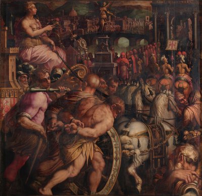 Triunfo após a vitória de Pisa, 1563-1565 de Giorgio Vasari