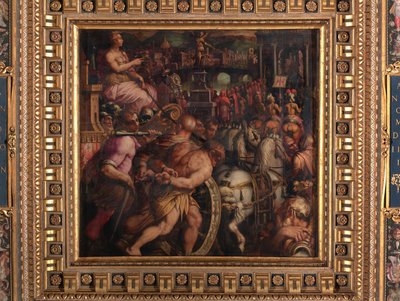Triunfo após a vitória em Pisa de Giorgio Vasari