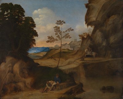 Italiano: Il Tramonto (O pôr do sol) de Giorgione