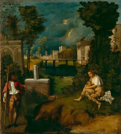 A Tempestade, c.1508 de Giorgione da Castelfranco