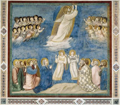 Ascensão de Cristo, Detalhe da Vida e Paixão de Cristo, de Giotto de Giotto (c.1266 1337)
