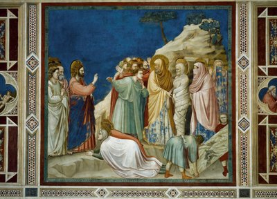 A Ressurreição de Lázaro, Detalhe da Vida e Paixão de Cristo, de Giotto de Giotto (c.1266 1337)