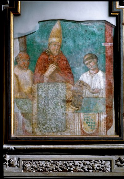 O Papa Bonifácio VIII declara o Jubileu do Ano 1300 (Fresco de Giotto (c.1266 1337)