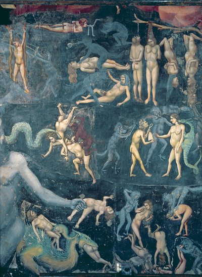 The Last Judgement, c.1305 (fresco) (pormenor de 65227) de Giotto (c.1266 1337)
