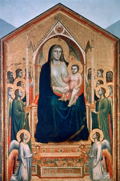 Madonna e Criança Entronizada, c1300-1303 de Giotto di Bondone