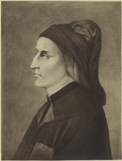 Dante Alighieri (fotogravura) de Giotto di Bondone