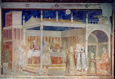 Banquete de Herodes, da Capela Peruzzi de Giotto di Bondone
