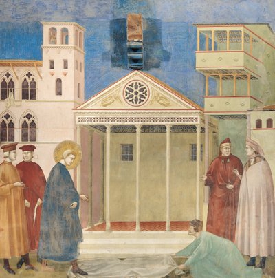 São Francisco Honrado por um Homem Simples, 1297-99 de Giotto di Bondone