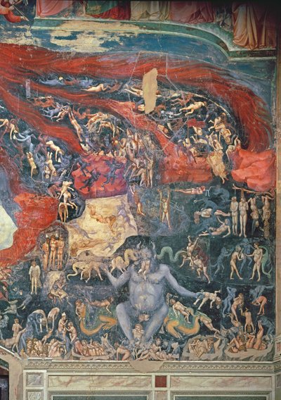 O Juízo Final, detalhe do Inferno, 1303-05 (ver também 65227) de Giotto di Bondone