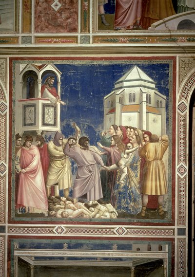 O Massacre dos Inocentes, c.1305 de Giotto di Bondone