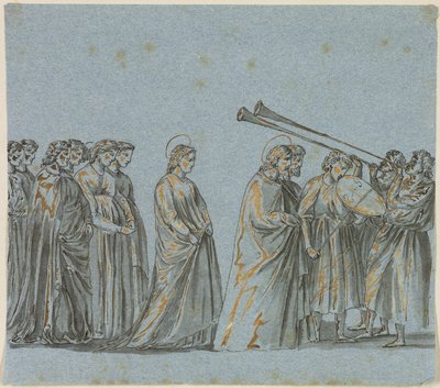 Procissão de casamento de Maria e José de Giotto di Bondone