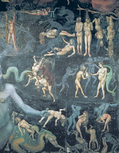 O último julgamento, c.1305 (detalhe de 65227) de Giotto di Bondone