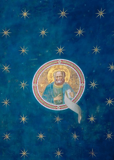 O Profeta Malaquias, do cofre do teto, c.1305 de Giotto di Bondone