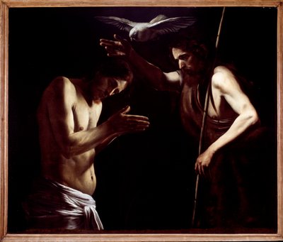 O batismo de Jesus (Pintura de Giovanni Battista Caracciolo