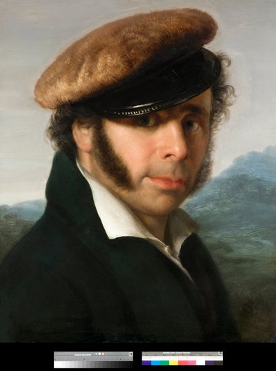 Retrato do pintor italiano Pietro Ronzoni (1781-1862) Pintura de Giovanni Carnovali dit Piccio (1804-1873) 1825 Coleção particular de Giovanni (1804 1873) Carnovali
