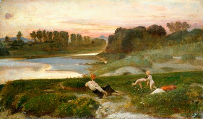 À noite na fazenda, Giovanni, conhecido como Nino Costa (1826-1903). de Giovanni Costa
