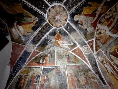 Os frescos da capela da Anunciação, Tende, cerca de 1470 (fresco) de Giovanni (attr. to) Baleison