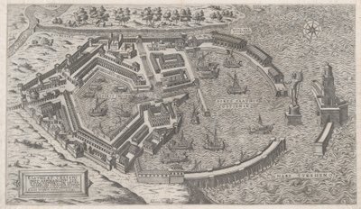 Porto de Roma, 1581 de Giovanni Ambrogio Brambilla