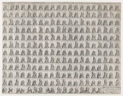 Pequenos Retratos dos Papas de Cristo a Sisto V, 1585., 1585 de Giovanni Ambrogio Brambilla