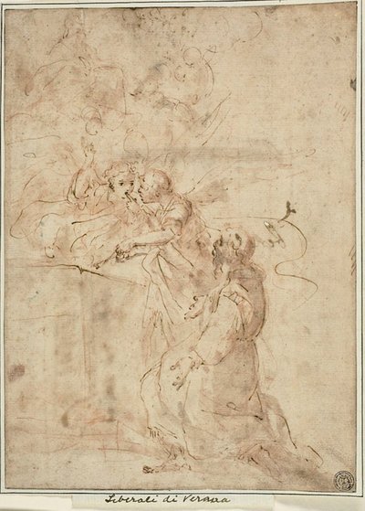 Visão de São Francisco de Assis em Porciúncula de Giovanni Andrea Donducci