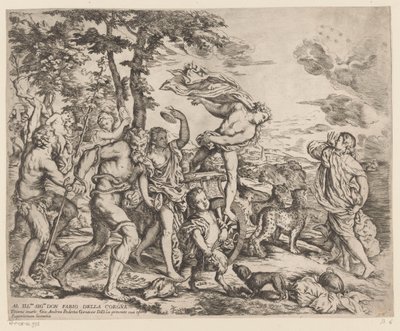 Bacchus encontra Ariadne em Naxos de Giovanni Andrea Podesta