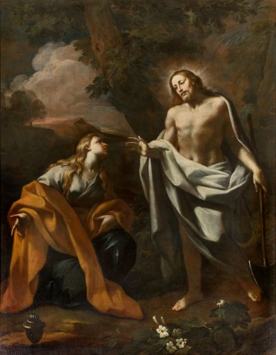 Capela do Santíssimo Sacramento, Primeiro vão do norte, Noli me tangere, Giovanni Angelo Borroni, Aparição de Cristo à Madalena 1750 de Giovanni Angelo Borroni