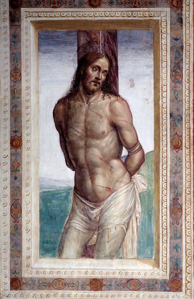 Cristo a coluna ( Fresco de Giovanni Antonio Bazzi Sodoma