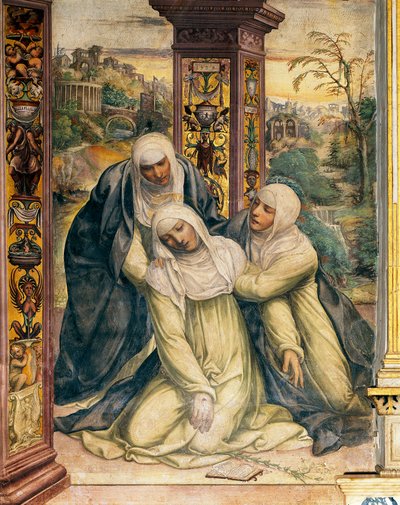 Ecstazy de Santa Catarina de Siena (detalhe) de Giovanni Antonio Bazzi Sodoma