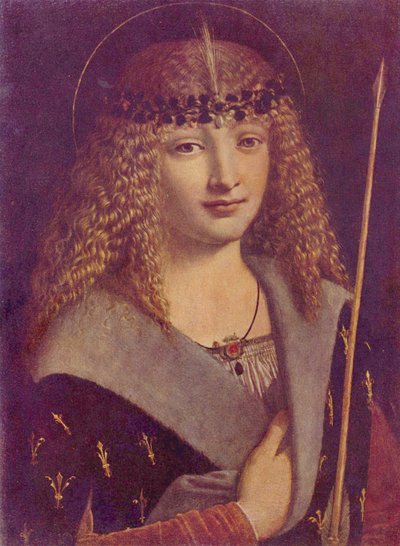 Retrato de um rapaz como São Sebastião de Giovanni Antonio Boltraffio