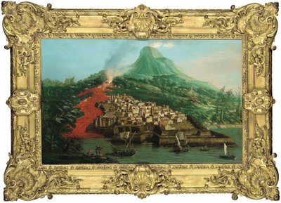 Uma ilha vulcânica com porto e transporte de Giovanni Antonio Canal