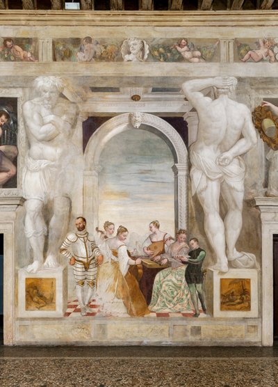 O Concerto, Salão Principal, c.1570 (fresco) de Giovanni Antonio Fasolo