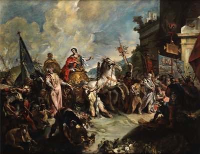 Giovanni Antonio Guardi Cortejo triunfal de Cipião de Giovanni Antonio Guardi