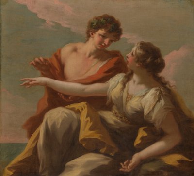 Baco e Ariadne, década de 1720. de Giovanni Antonio Pellegrini