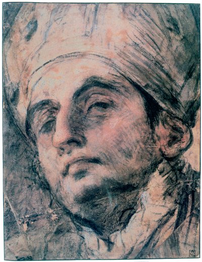 Estudo de retrato, c1676-1727 de Giovanni Antonio Pellegrini